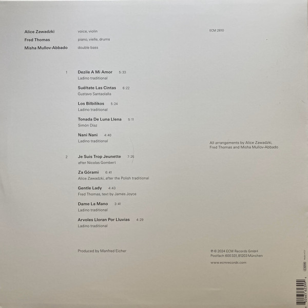 Alice Zawadzki — Za Górami, sleeve image 2