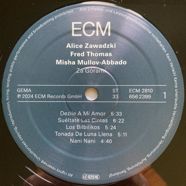 Alice Zawadzki — Za Górami, sleeve image 4