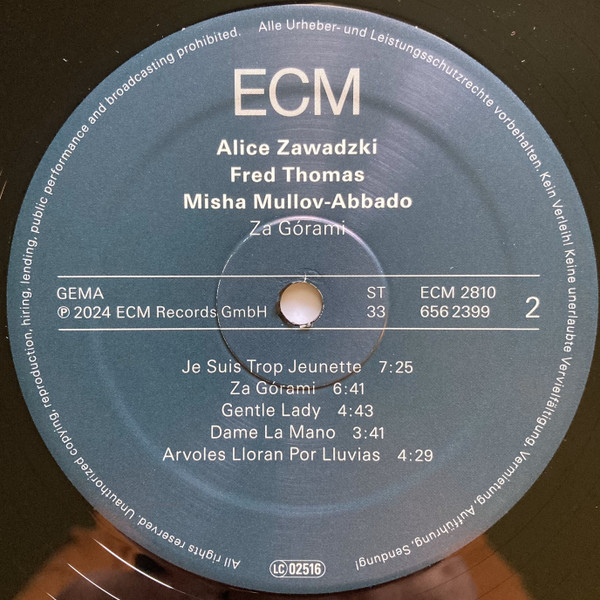 Alice Zawadzki — Za Górami, sleeve image 5