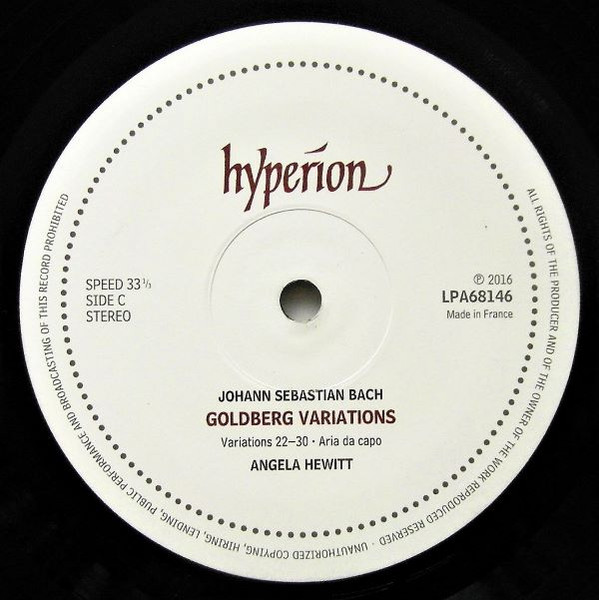Angela Hewitt — Bach Goldberg Variations, sleeve image 6