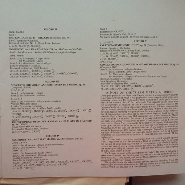 Beatrice Harrison — Elgar: Cello Concerto (composer cond.), sleeve image 6