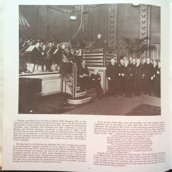 Beatrice Harrison — Elgar: Cello Concerto (composer cond.), sleeve image 8