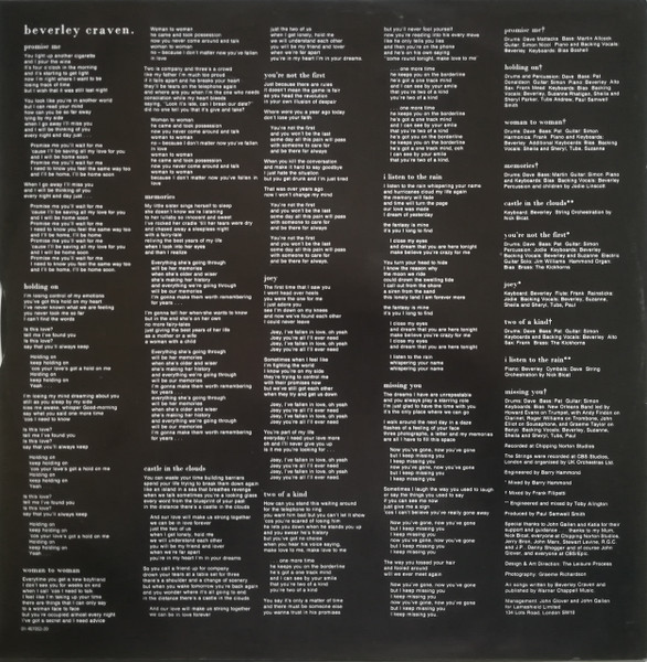Beverley Craven — Beverley Craven, sleeve image 4