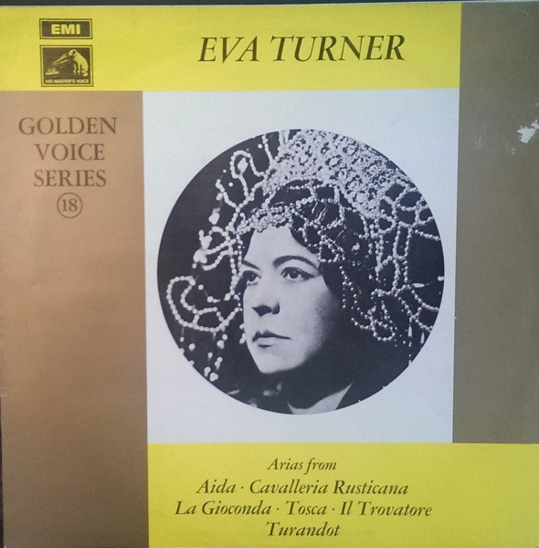 Eva Turner — Arias From Aida, Tosca, Turandot, sleeve image 1