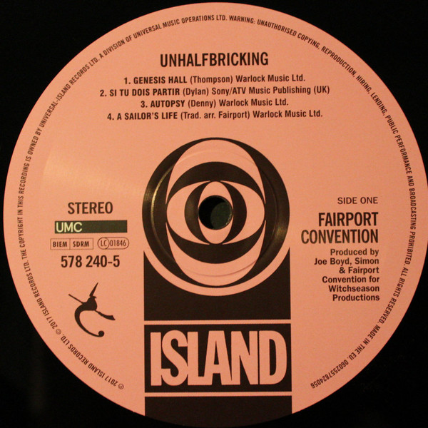 Fairport Convention — Unhalfbricking, sleeve image 3