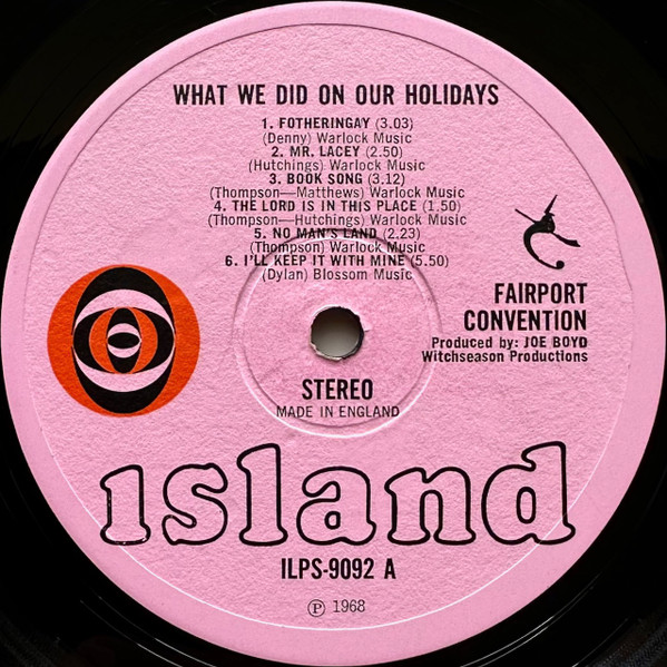 Fairport Convention — What We Did on Our Holidays, sleeve image 3