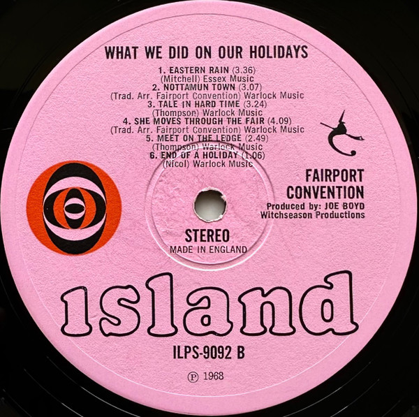 Fairport Convention — What We Did on Our Holidays, sleeve image 4