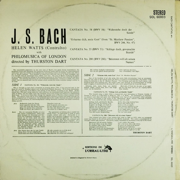 Helen Watts — Bach Cantatas (Dart/Philomusica), sleeve image 2