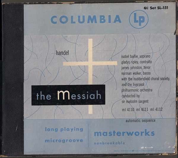 Isobel Baillie — Handel Messiah (Sargent/Huddersfield), sleeve image 1