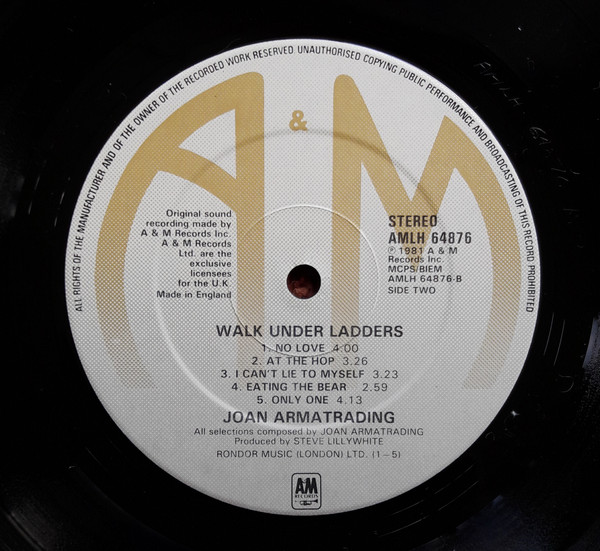 Joan Armatrading — Walk Under Ladders, sleeve image 4