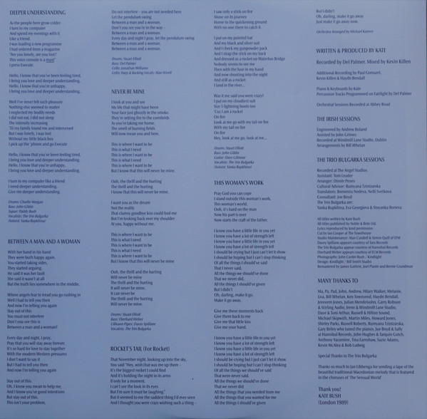 Kate Bush — The Sensual World, sleeve image 5