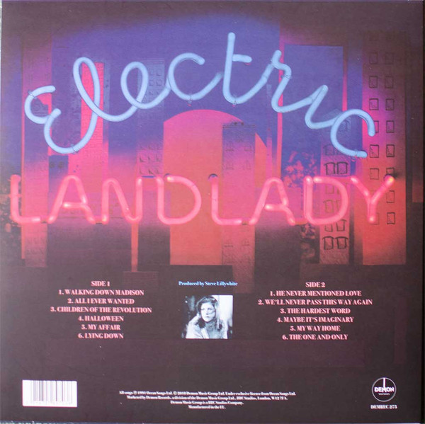 Kirsty MacColl — Electric Landlady, sleeve image 2