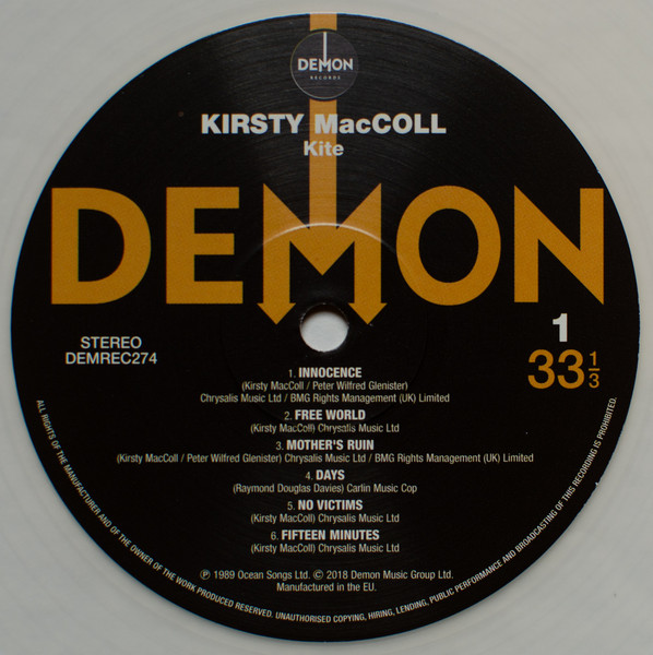 Kirsty MacColl — Kite, sleeve image 5