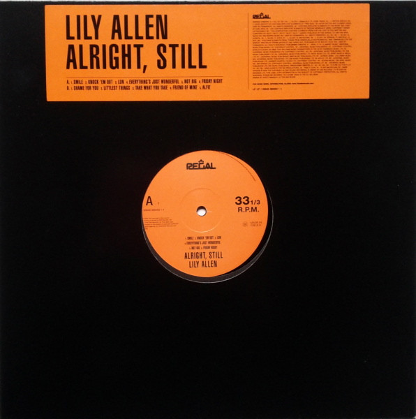 Lily Allen — Alright, Still, sleeve image 1