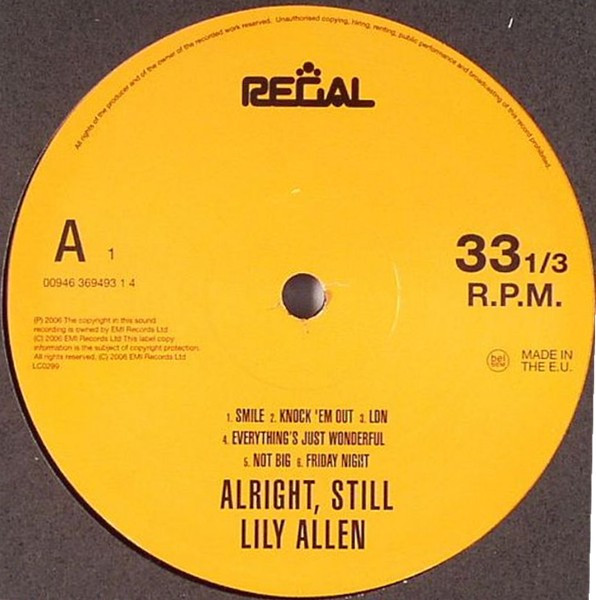 Lily Allen — Alright, Still, sleeve image 2