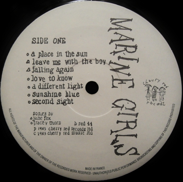 Marine Girls — Lazy Ways, sleeve image 3