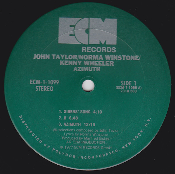 Norma Winstone (Azimuth) — Azimuth, sleeve image 2